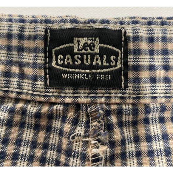 Lee Casuals Wrinkle Free  Plaid Shorts Size 16 - Picture 5 of 10